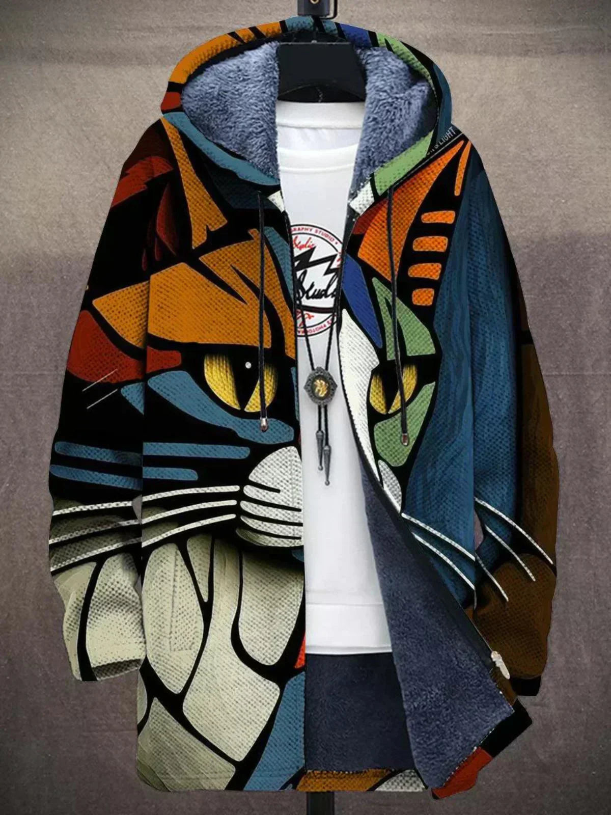 Irene | Chaqueta Colorida con Capucha