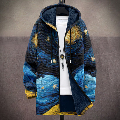 Patricia | Chaqueta Artística con Capucha y Bolsillos